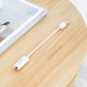 Adapter przejściówka USB-A (męski) - mini jack 3.5 mm (żeński) - biały