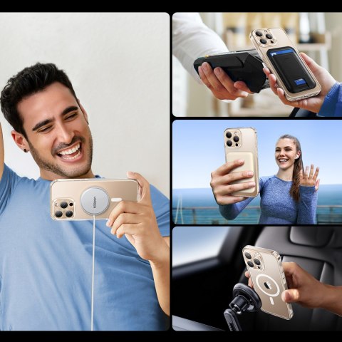 Etui case Classy Clear Magnetic na iPhone 16 Pro - przezroczyste Etui case Classy Clear Magnetic na iPhone 16 Pro - przezroczyste
