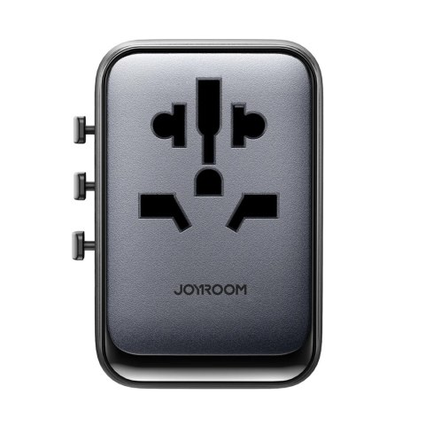 Ładowarka adapter podróżny uniwersalny 65W EU / US / JP / AU / UK / CN - czarny Ładowarka adapter podróżny uniwersalny 65W EU / US / JP / AU / UK / CN - czarny