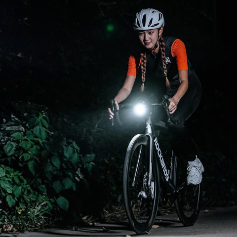Lampka rowerowa przednia 5000mAh 1500lm IPX6 mocowanie Garmin i GoPro - czarna Lampka rowerowa przednia 5000mAh 1500lm IPX6 mocowanie Garmin i GoPro - czarna