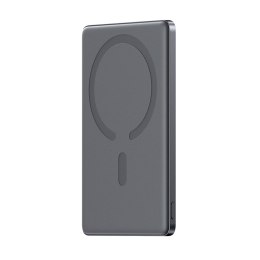 Powerbank 5000mAh USB-C 20W PD i ładowaniem indukcyjnym 15W - szary