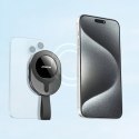 Uchwyt magnetyczny na telefon 4.7-7'' z przyssawkami na szybę lustro - czarny