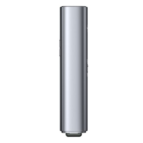 Wskaźnik laserowy z pilotem do prezentacji do 100m WiFi 2.4GHz USB-A/C - szary Wskaźnik laserowy z pilotem do prezentacji do 100m WiFi 2.4GHz USB-A/C - szary