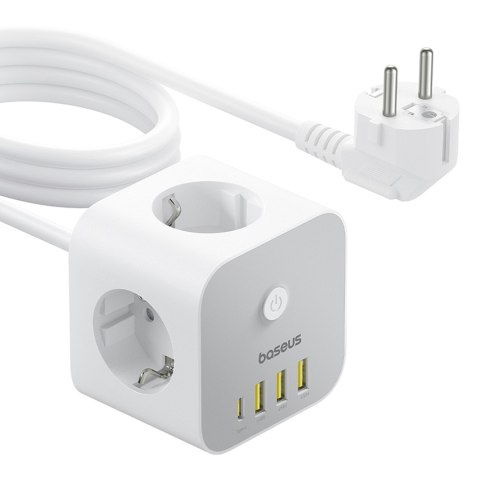 7w1 Listwa zasilająca KOSTKA PowerCombo 3x AC / 3x USB-A / 1x USB-C 20W 1.5 m - biała 7w1 Listwa zasilająca KOSTKA PowerCombo 3x AC / 3x USB-A / 1x USB-C 20W 1.5 m - biała