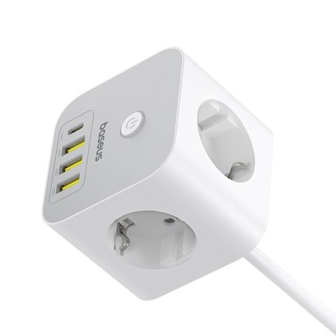 7w1 Listwa zasilająca KOSTKA PowerCombo 3x AC / 3x USB-A / 1x USB-C 20W 1.5 m - biała 7w1 Listwa zasilająca KOSTKA PowerCombo 3x AC / 3x USB-A / 1x USB-C 20W 1.5 m - biała