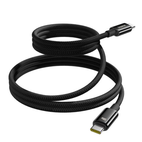 Kabel przewód Tungsten Gold z organizerem magnetycznym USB-C 100W 1m - czarny Kabel przewód Tungsten Gold z organizerem magnetycznym USB-C 100W 1m - czarny