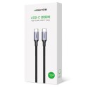 Kabel przewód w opocie USB-C - USB-C PD QC FCP 100W 5A 480Mb/s 1.5m - szary