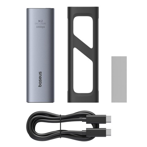 Kieszeń na dysk SSD do 8 TB FlyJoy M.2 NVMe 10 Gb/s UASP TRIM - szara Kieszeń na dysk SSD do 8 TB FlyJoy M.2 NVMe 10 Gb/s UASP TRIM - szara