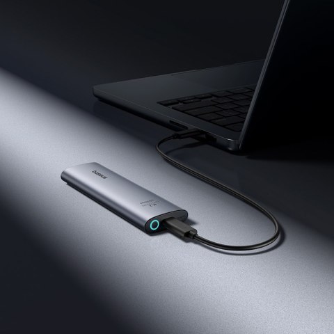 Kieszeń na dysk SSD do 8 TB FlyJoy M.2 NVMe 10 Gb/s UASP TRIM - szara Kieszeń na dysk SSD do 8 TB FlyJoy M.2 NVMe 10 Gb/s UASP TRIM - szara