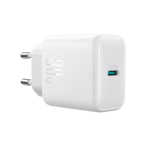 Ładowarka sieciowa USB-C PD 30W QC SFC + kabel USB-C 1m - biały