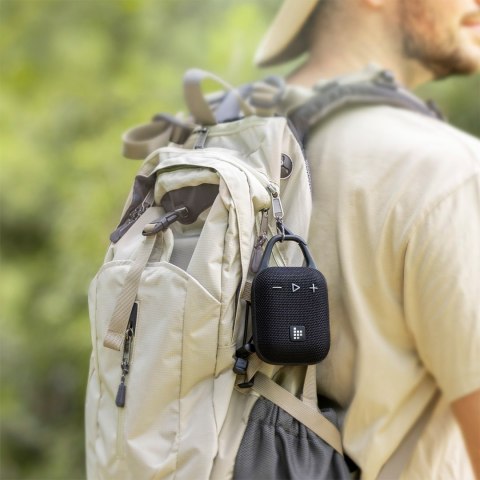 Mały turystyczny głośnik bezprzewodowy Mirtune H1 Bluetooth 8W - czarny Mały turystyczny głośnik bezprzewodowy Mirtune H1 Bluetooth 8W - czarny