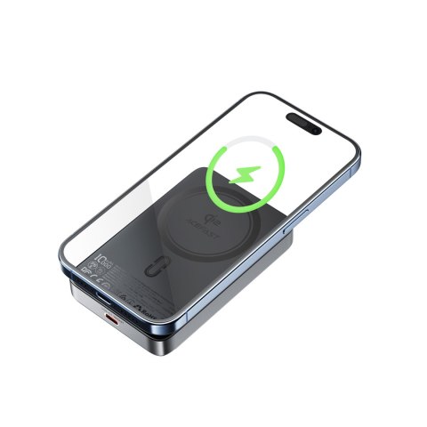 Powerbank magnetyczny 10000mAh 30W Qi2 z MagSafe - czarny