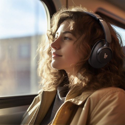 Słuchawki bezprzewodowe Sounfii Q20 ANC nauszne Bluetooth 5.3 - czarne Słuchawki bezprzewodowe Sounfii Q20 ANC nauszne Bluetooth 5.3 - czarne