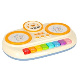 Pianinko organki interaktywne dla dzieci edukacyjne beżowy