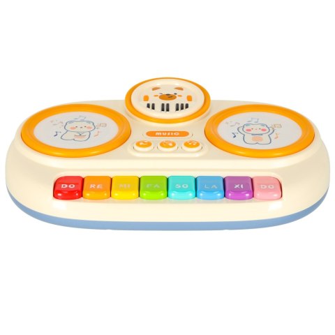 Pianinko organki interaktywne dla dzieci edukacyjne beżowy