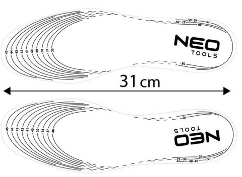 WKŁADKI DO BUTÓW AMORTYZUJĄCE ŻELOWE DO DOCIĘCIA 41-47