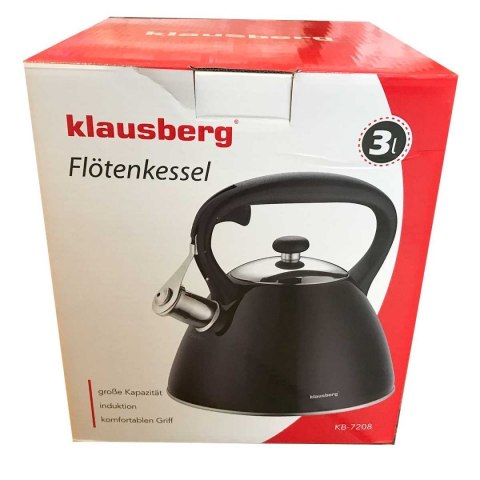CZAJNIK Z GWIZDKIEM KLAUSBERG 3L KB-7208 CZAJNIK Z GWIZDKIEM KLAUSBERG 3L KB-7208
