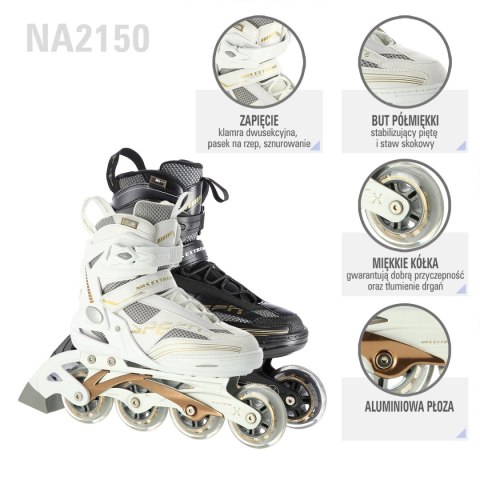 NA2150 CZARNO-ZŁOTY ROZM. 43 ŁYŻWOROLKI NILS EXTREME NA2150 CZARNO-ZŁOTY ROZM. 43 ŁYŻWOROLKI NILS EXTREME