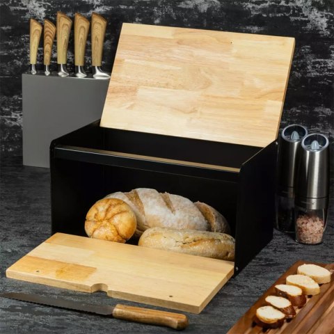 CHLEBAK POJEMNIK NA PIECZYWO DWUSTRONNY KLAUSBERG KB-7386 czarny CHLEBAK POJEMNIK NA PIECZYWO DWUSTRONNY KLAUSBERG KB-7386 czarny