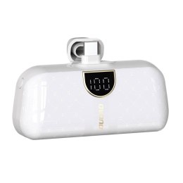 Powerbank mini 5000mAh mini 2x USB-C - biały