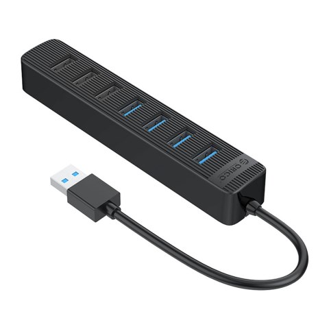 Hub rozdzielacz TWU32-4A USB-A - USB-A USB-C 5V/3A - czarny Hub rozdzielacz TWU32-4A USB-A - USB-A USB-C 5V/3A - czarny