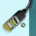Kabel przewód Ethernet sieciowy RJ45 Cat 7 10Gbps 10m - czarny