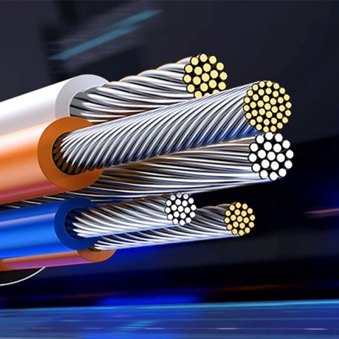 Kabel przewód micro HDMI - HDMI 2.1 8K 1m - szary Kabel przewód micro HDMI - HDMI 2.1 8K 1m - szary