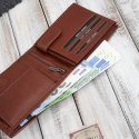 Portfel męski skórzany koniakowy RFID na prezent Paolo Peruzzi AL-16-CG