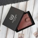 Portfel męski skórzany koniakowy RFID na prezent Paolo Peruzzi AL-16-CG