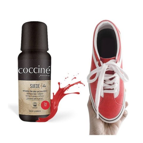 Pasta w płynie do zamszu i nubuku renowator czerwona Coccine Suede 75 ml