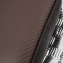 Saszetka męska skórzana na ramię z tłoczeniem typu carbon brązowa Paolo Peruzzi AL-19-BR