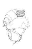 Adapter Petzl Na Czołówkę Do Dowolnego Kasku Black