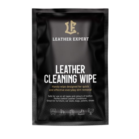 Leather Cleaning Wipe chusteczka do czyszczenia skóry gładkich 1 szt. Leather Expert LE-19-WCL Leather Cleaning Wipe chusteczka do czyszczenia skóry gładkich 1 szt. Leather Expert LE-19-WCL
