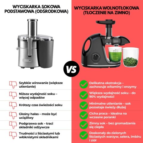 SOKOWIRÓWKA WYCISKARKA WOLNOOBROTOWA KLAUSBERG KB-7861 SOKOWIRÓWKA WYCISKARKA WOLNOOBROTOWA KLAUSBERG KB-7861