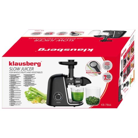 SOKOWIRÓWKA WYCISKARKA WOLNOOBROTOWA KLAUSBERG KB-7866 SOKOWIRÓWKA WYCISKARKA WOLNOOBROTOWA KLAUSBERG KB-7866