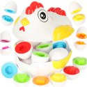 Układanka edukacyjna sorter dopasuj kształty jajka 10 szt. kura
