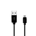 Kabel przewód USB-A - USB-C 1m - czarny