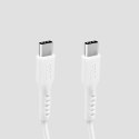 Kabel przewód USB-C PD 25W 1 m - biały