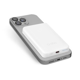 Powerbank 5000 mAh USB-C kompatybilny z MagSafe - biały