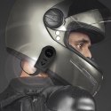 Zestaw słuchawkowy mono bezprzewodowy do kasku motocyklowego - czarny