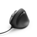Myszka przewodowa EMC-500 ergonomiczna pionowa - czarna