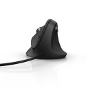 Myszka przewodowa EMC-500 ergonomiczna pionowa - czarna