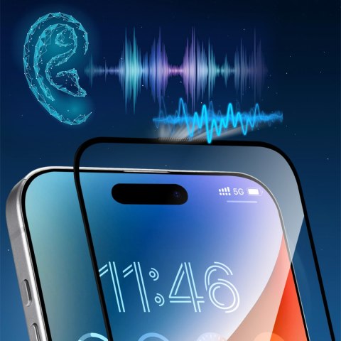 Szkło hartowane z antyrefleksem na iPhone 15/16
