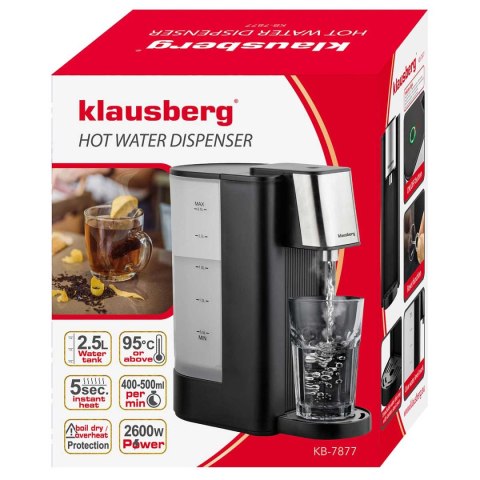 DYSPENSER DOZOWNIK GORĄCEJ WODY 2,5L KLAUSBERG KB-7877