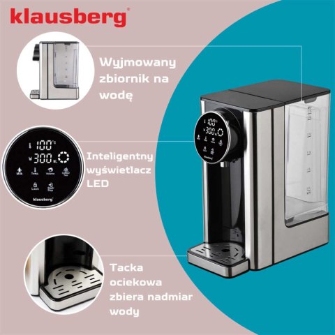 DYSPENSER DOZOWNIK GORĄCEJ WODY 2,7L KLAUSBERG KB-7880 DYSPENSER DOZOWNIK GORĄCEJ WODY 2,7L KLAUSBERG KB-7880