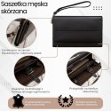 Saszetka męska skórzana do ręki elegancka brązowa Paolo Peruzzi AL-26-BR