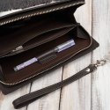 Saszetka męska skórzana do ręki elegancka brązowa Paolo Peruzzi AL-26-BR