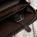 Saszetka męska skórzana do ręki elegancka brązowa Paolo Peruzzi AL-26-BR