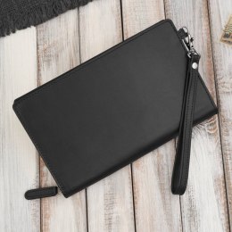 Saszetka męska skórzana do ręki elegancka czarna Paolo Peruzzi AL-26-BL