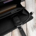 Saszetka męska skórzana do ręki elegancka czarna Paolo Peruzzi AL-26-BL